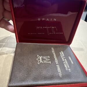 SPAIN 1972 PROOF SET 6 coins General Franco Original package